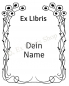 Preview: Bookplate •Floral design•