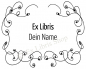 Preview: Bookplate stickers •Ornamental frame•
