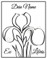 Preview: Bookplate stamp •Iris•