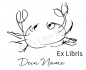 Preview: Bookplate stickers •Crab•