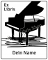 Preview: Bookplate stickers •Piano•
