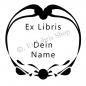 Preview: Round exlibris stamp •Ornament•