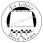 Preview: Round exlibris stamp •Theater•