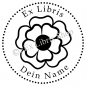Preview: Exlibris Rundstempel •Tudor Rose•