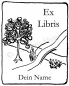 Preview: Bookplate stamp •Fruit tree•
