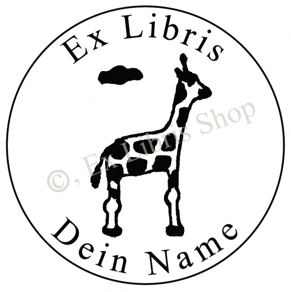 Exlibris Prägezange •Giraffe•