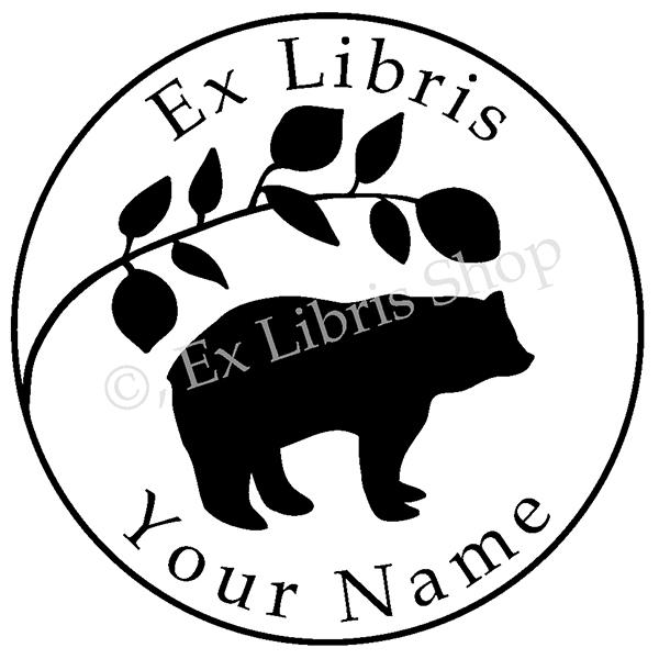 Exlibris Prägezange •Bär und Zitrone•
