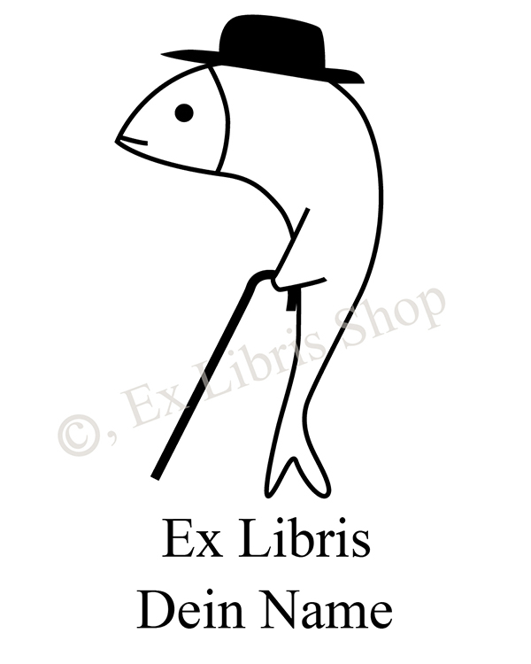 Ex Libris Shop - Exlibris motif •Mister Fish•