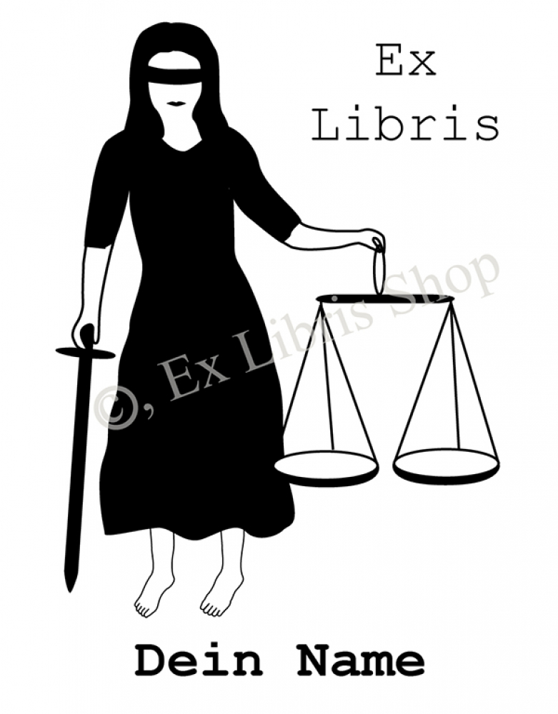 Bookplate •Lady Justice•