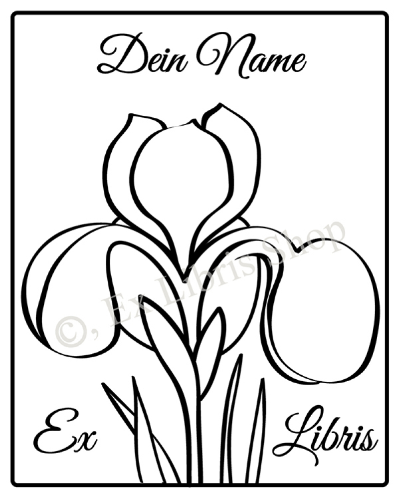 Bookplate stamp •Iris•