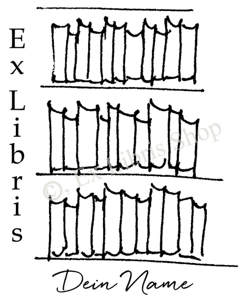 Exlibrisstempel •Bibliothek_2•