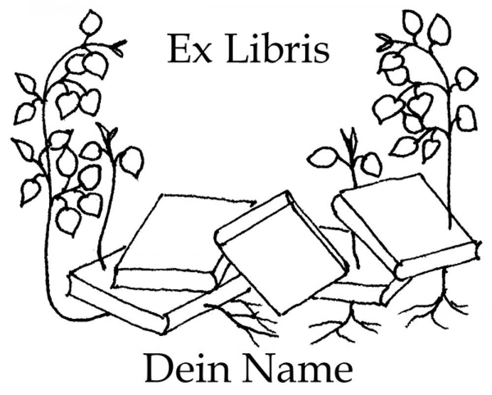 Bookplate stickers •Book plants•