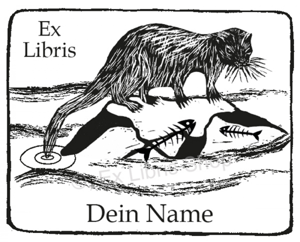 Bookplate stickers •Lutra lutra•