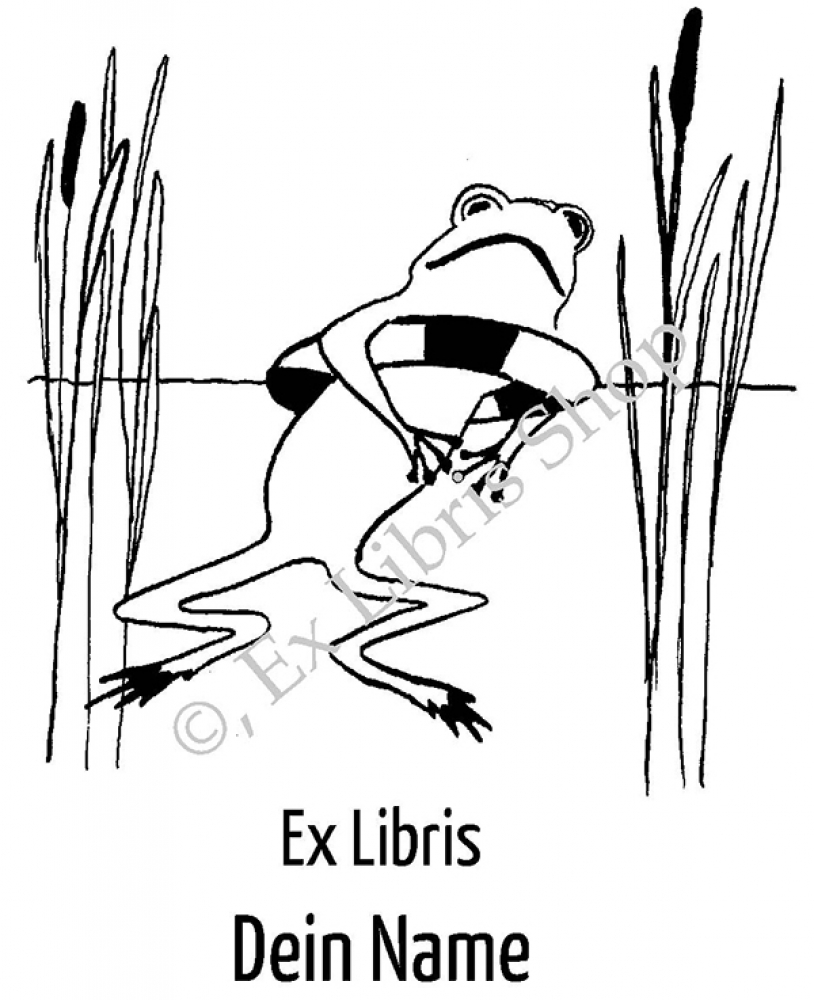 Bookplate stickers •Frog•