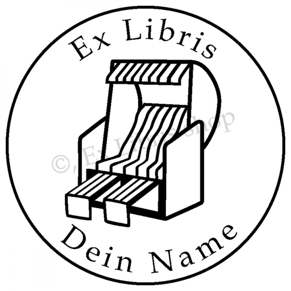 Embossing seal •Beach chair•