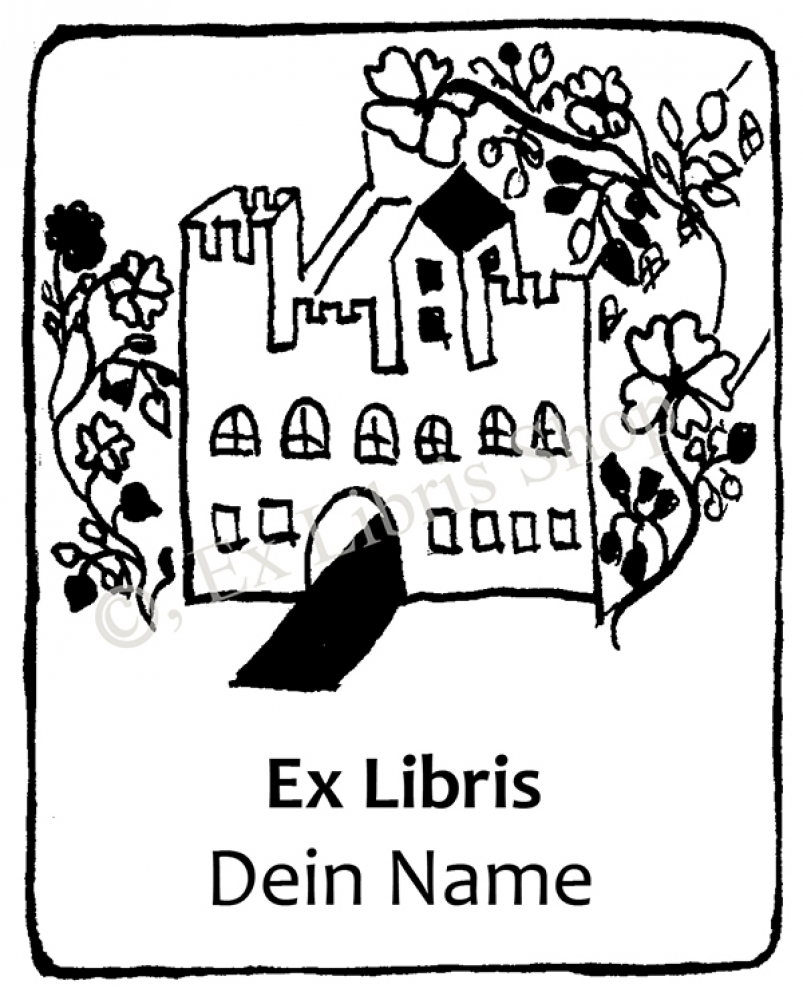 Bookplate stamp •Castle•