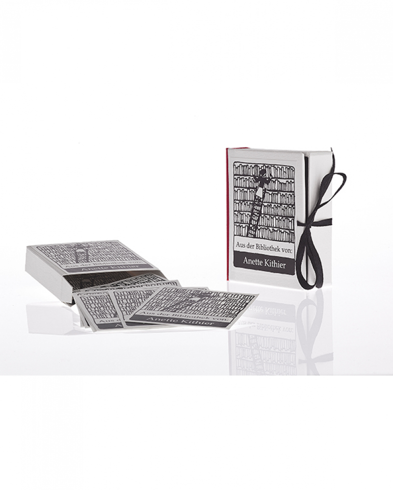 Bookplate stickers •Snow landscape•