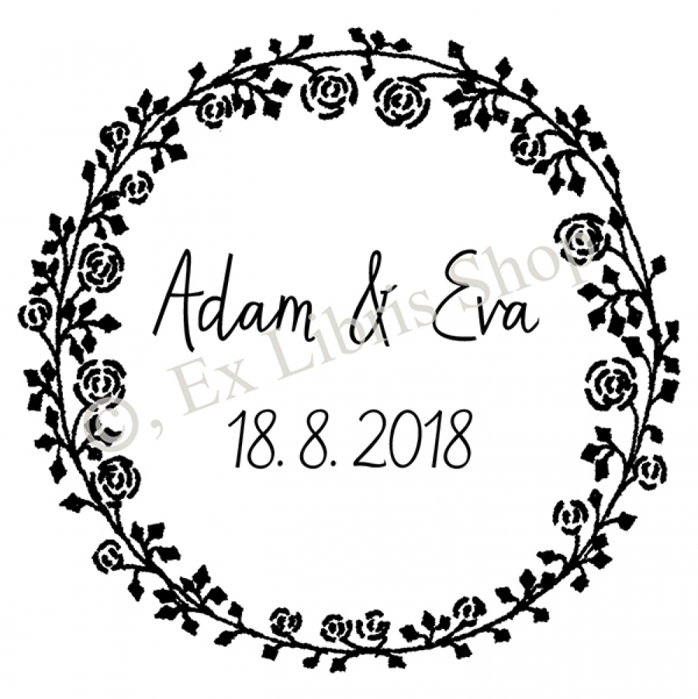 Wedding stamp •Rambler roses•