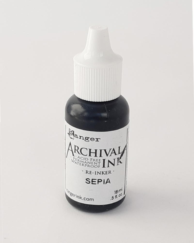 Reinker archival ink sepia